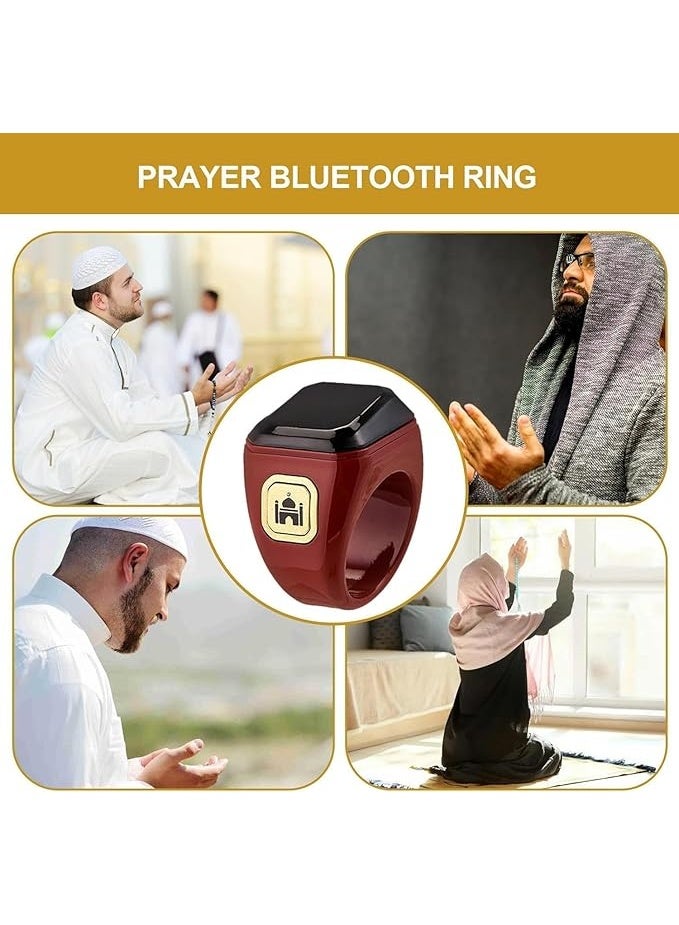 خاتم إلكتروني ذكي للتسبيح مصمم لتلبية احتياجات المسلمين للتذكير بالتسبيح وأوقات الصلاة. - Image 2